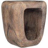 Loophole Accent Stool, Bleached Wash-Furniture - Accent Tables-High Fashion Home