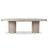 Poole Outdoor Dining Table, Textured Sand by Four Hands