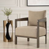 Achilles Drink Table, Brushed Brass-Furniture - Accent Tables-High Fashion Home