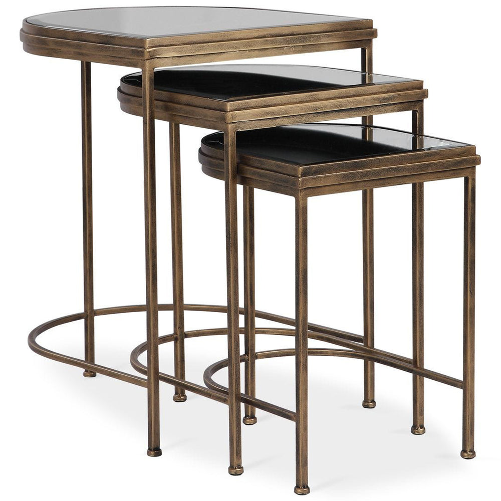 India Nesting Tables, Set of 2, Gold