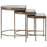 India Nesting Tables, Set of 2, Gold