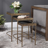 India Nesting Tables, Set of 2, Gold
