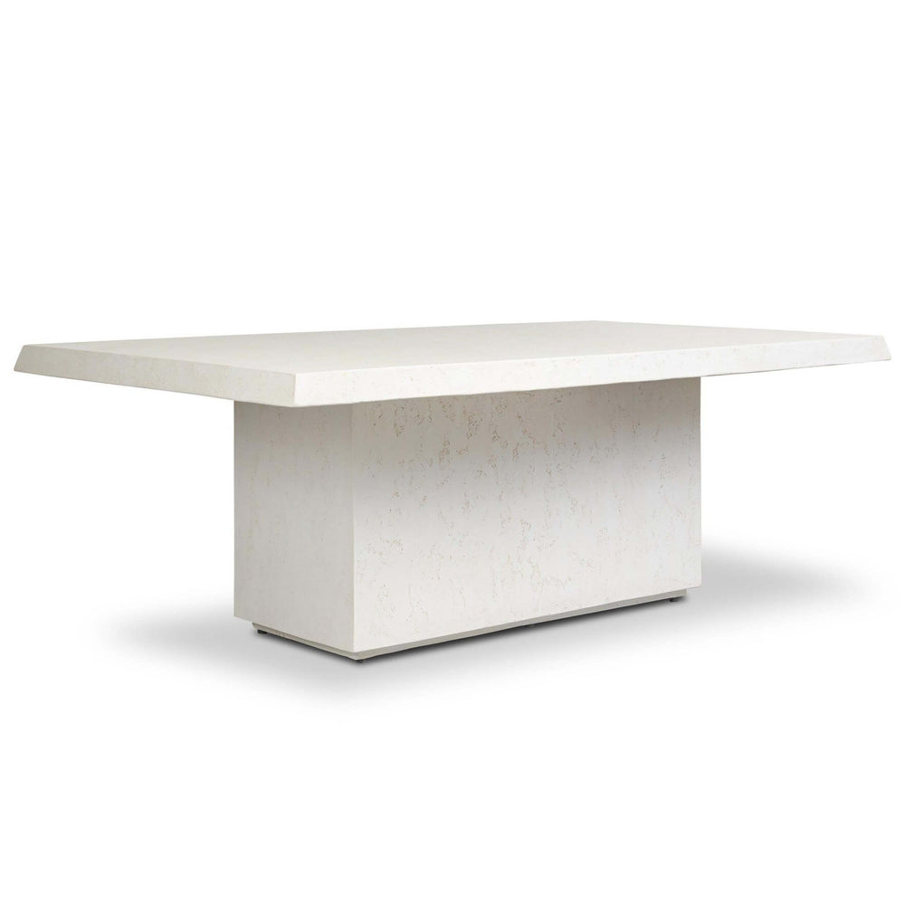 Avila Outdoor Rectangular Dining Table, Aged White by Amber Lewis x Four Hands