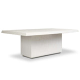 Avila Outdoor Rectangular Dining Table, Aged White by Amber Lewis x Four Hands