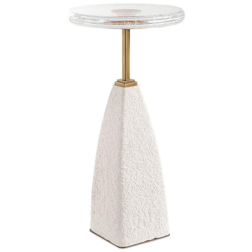 Sora Drink Table, White-Furniture - Accent Tables-High Fashion Home