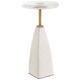 Sora Drink Table, White-Furniture - Accent Tables-High Fashion Home