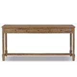 Bari Desk, Weathered Oak by Amber Lewis x Four Hands