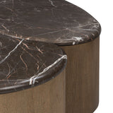 Ingrid Coffee Table, Warm Grey Marble by Four Hands