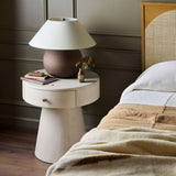 Chiro Nightstand, Ivory by Four Hands-Furniture - Bedroom-High Fashion Home