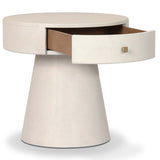 Chiro Nightstand, Ivory by Four Hands-Furniture - Bedroom-High Fashion Home