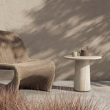 Poole Outdoor End Table, Textured Sand by Four Hands
