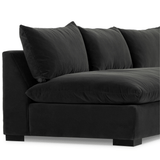 Grant 3 Piece 134" Sectional, Henry Charcoal by Four Hands-Furniture - Sofas-High Fashion Home