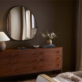Contour Wall Mirror, Gunmetal by Four Hands