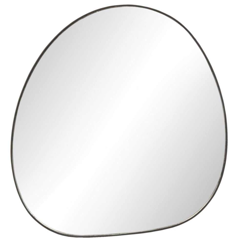 Contour Wall Mirror, Gunmetal by Four Hands