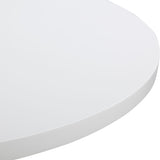 Kabarda Foyer Table, White-Furniture - Accent Tables-High Fashion Home