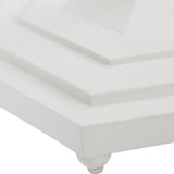 Kabarda Foyer Table, White-Furniture - Accent Tables-High Fashion Home