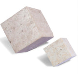 Travertine Cube Sculpture Set, Romano Fosse Travertine by Four Hands