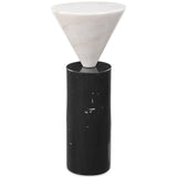 Top Hat Drink Table, White-Furniture - Accent Tables-High Fashion Home