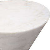Top Hat Drink Table, White-Furniture - Accent Tables-High Fashion Home