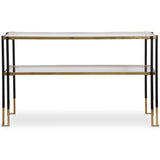Kentmore Console Table, Black/Gold