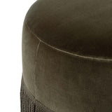 Sinclair Fringe Ottoman, Surrey Olive by Four Hands