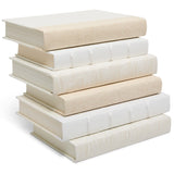 Victoria Book Stack, White-Accessories-High Fashion Home