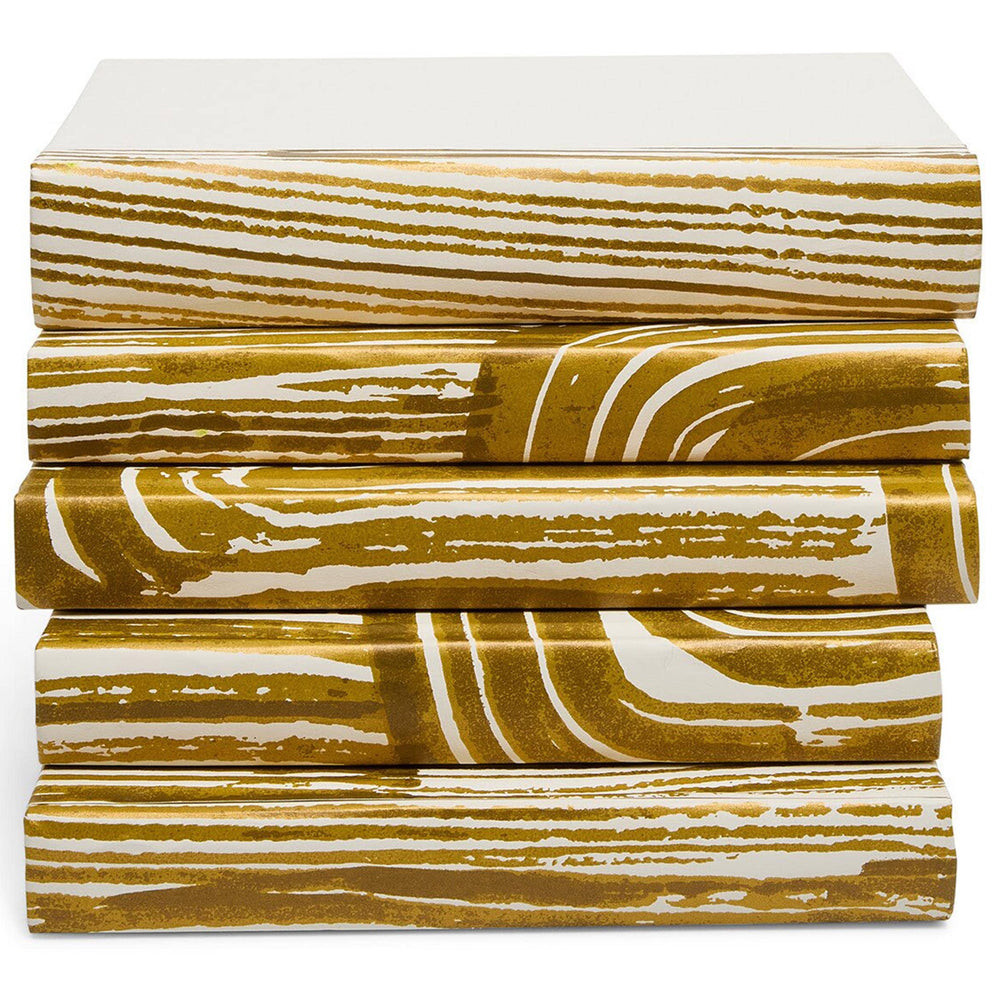 Alexandria Book Stack, Gold-Accessories-High Fashion Home