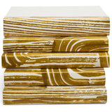 Alexandria Book Stack, Gold-Accessories-High Fashion Home