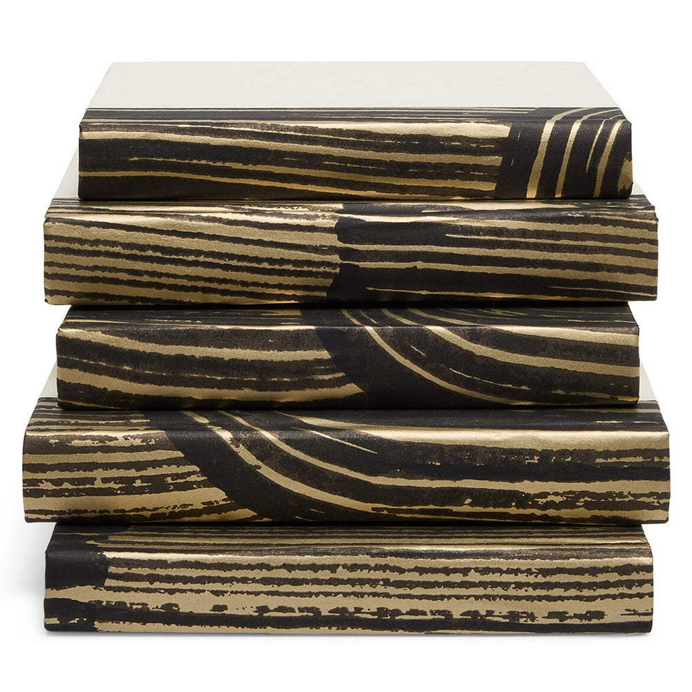 Sarasota Book Stack, Black/Gold-Accessories-High Fashion Home