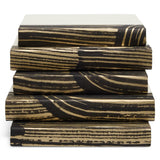 Sarasota Book Stack, Black/Gold-Accessories-High Fashion Home