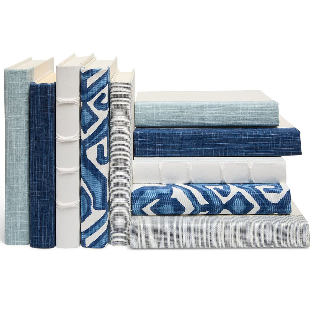 Julian Book Stack, Blue-Accessories-High Fashion Home