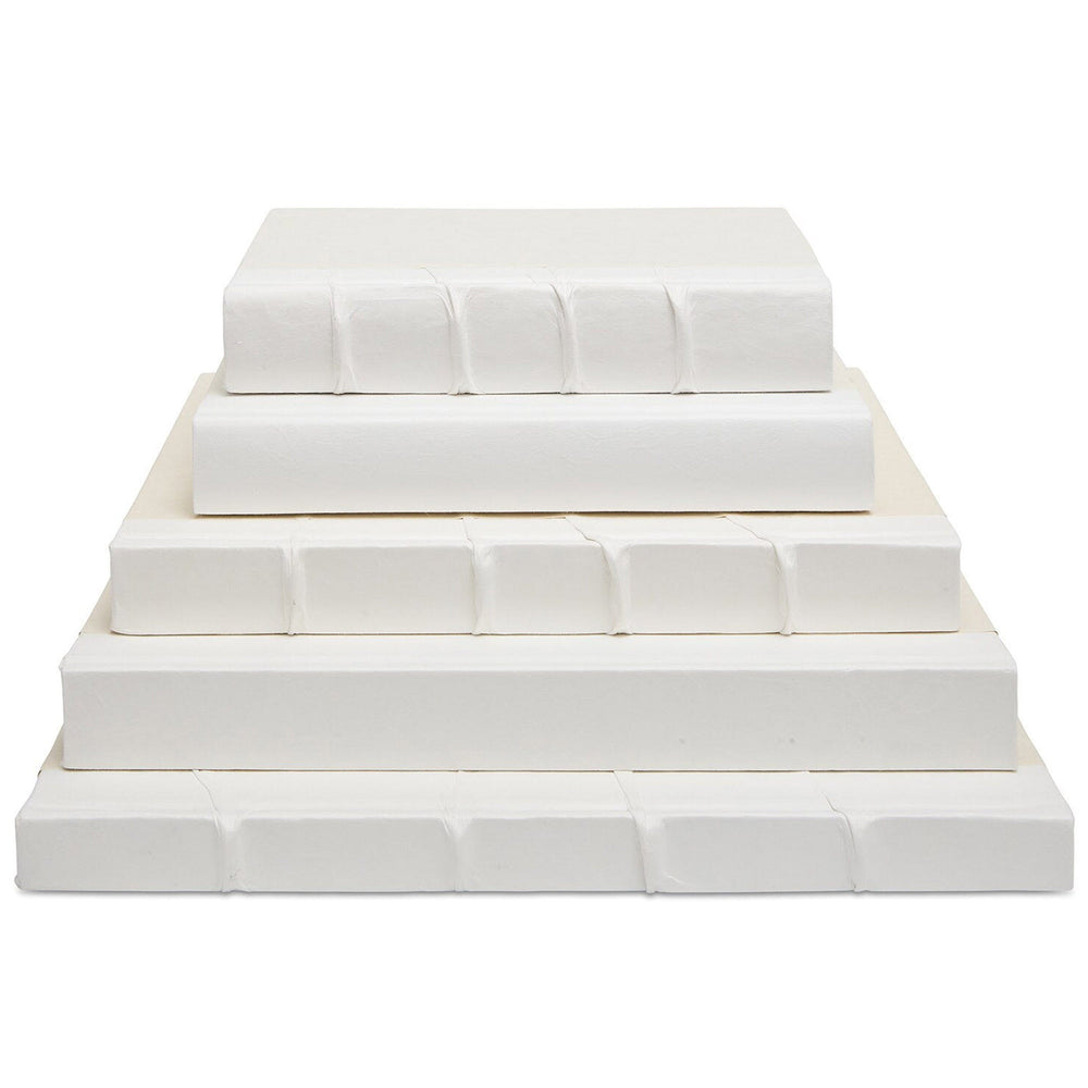 Bismark Book Stack, White-Accessories-High Fashion Home
