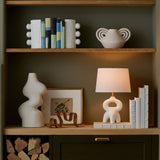Bismark Book Stack, White-Accessories-High Fashion Home