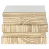 Zurich Book Stack, Natural/Grey
