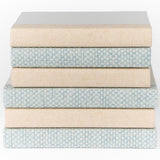 Tidal Weave Book Stack, Blue/Beige