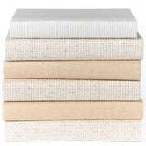 Dune Weave Book Stack, Off-White/Beige