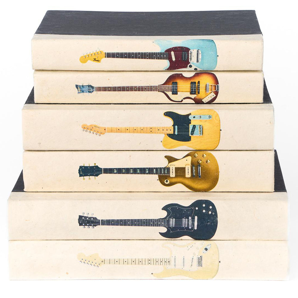 String Theory Book Stack, Black/White