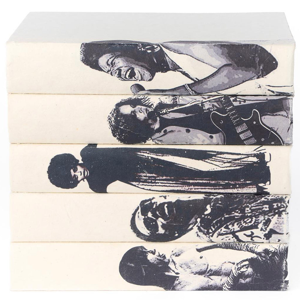 Motor City Book Stack, Black/White