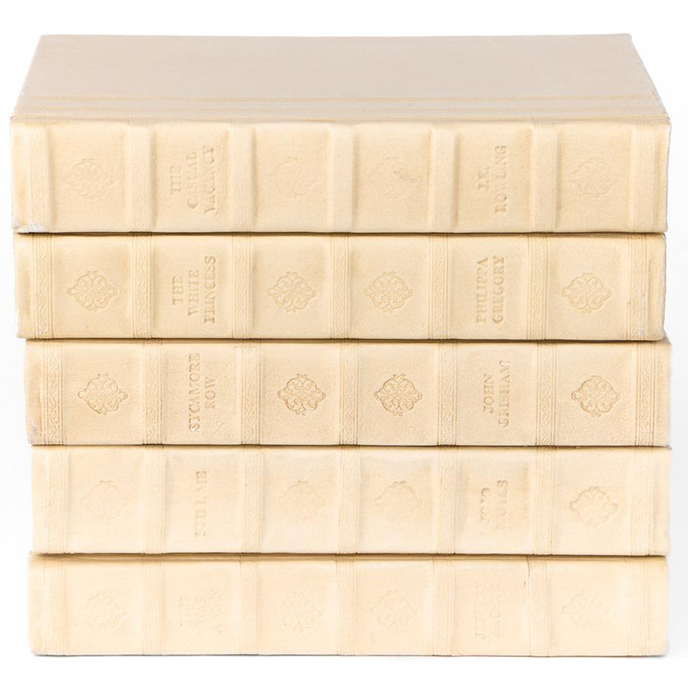 Archive Book Stack, Cream