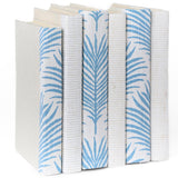 Palmetto Book Stack, Blue/White