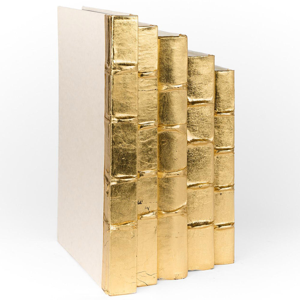 Francoise Book Stack, Gold/Cream