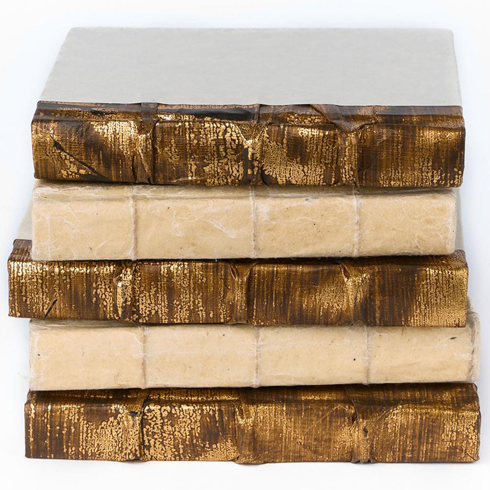 Doolin Book Stack, Gold/Natural