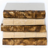 Doolin Book Stack, Gold/Natural