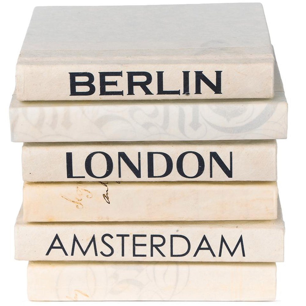 Mini Tour Book Stack, Cream
