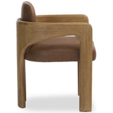 Woltz Leather Dining Chair, Palermo Cigar, Set of 2 by Four Hands