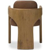 Woltz Leather Dining Chair, Palermo Cigar, Set of 2 by Four Hands