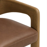 Woltz Leather Dining Chair, Palermo Cigar, Set of 2 by Four Hands