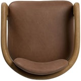 Woltz Leather Dining Chair, Palermo Cigar, Set of 2 by Four Hands
