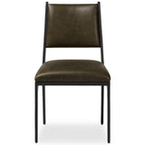 Valeene Leather Dining Chair, Dulane Moss, Set of 2 by Four Hands