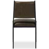 Valeene Leather Dining Chair, Dulane Moss, Set of 2 by Four Hands